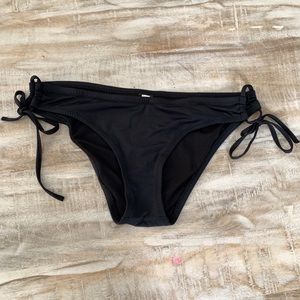EUC classic black tie swimsuit bottom, size Small